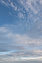 Cloudscape with blue sky