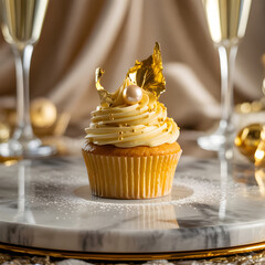 Luxury delicious cupcake
