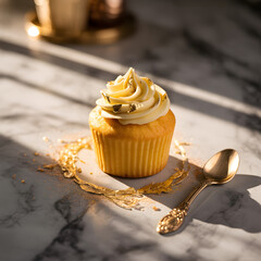 Luxury delicious cupcake