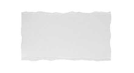 Fototapeta premium Torn White Paper Texture On Black