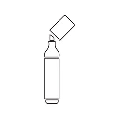 Marker office pen line icon