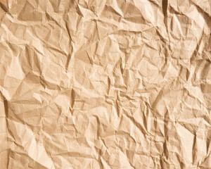 Fototapeta premium crumpled brown paper
