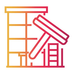 cleaning Line Gradient Icon