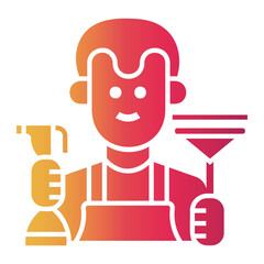 cleaning Gradient icon