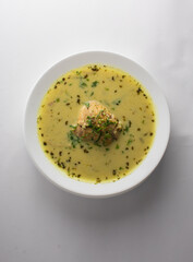 Top View of Traditional Bolivian Peanut Soup