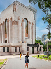 The Anzac Memorial at Hyde Park. l was built in 1930s to perpetuate the memory of the men and women...