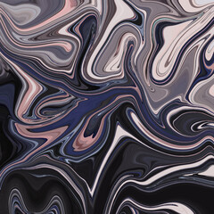 Dark abstract swirl with navy, blush, and black tones. Bold modern marbling ideal for dramatic visual design. Abstract, Dark, Bold, Marble, Modern
