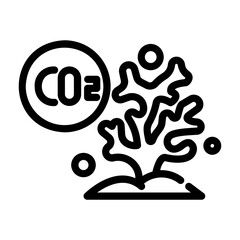ocean acidification Line Icon