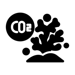 ocean acidification Solid icon