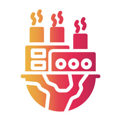 air pollution Gradient icon