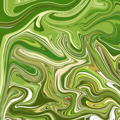 Vibrant green marble swirl texture with fluid movement and abstract forms, ideal for backgrounds, digital art, or print. Abstract, marble, fluid, swirl, texture
