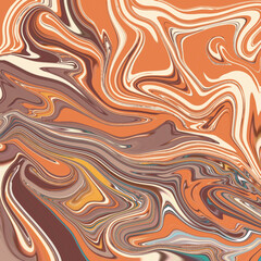 A warm, abstract swirl pattern in shades of orange, brown, and cream. Perfect for creating dynamic, modern, and stylish designs.
