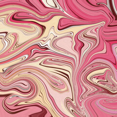 Vivid pink and cream marble swirl with artistic flair. Ideal for modern art prints, design, and digital projects.