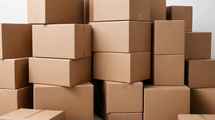 stack of cardboard boxes