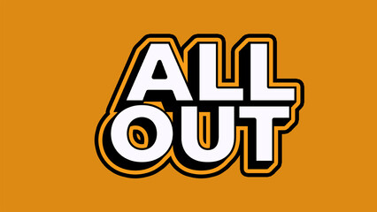 All Out 3D Simple Double Stroke