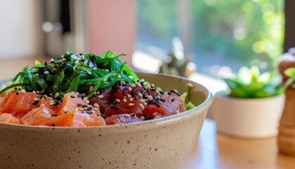 Fresh Hawaiian Seafood Poke Bowl