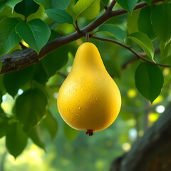 pear on tree