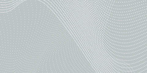 Abstract white and gray backdrop Modern Halftone Wave Background Design
