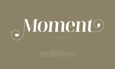 Elegant serif font with stylish swashes, perfect for wedding invitations, branding, and magazines