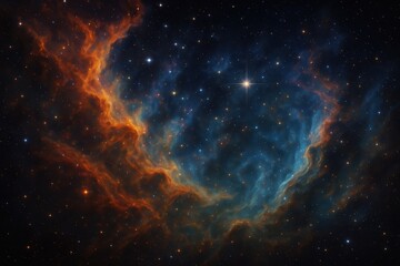 Obraz premium Spectacular cosmic nebula with swirling stardust and celestial phenomena