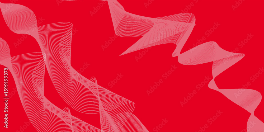 Poster abstract background with lines and waves. medium banner size. element for design. vector background 