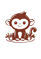 Fototapeta premium MONKYE MONO VECTOR 