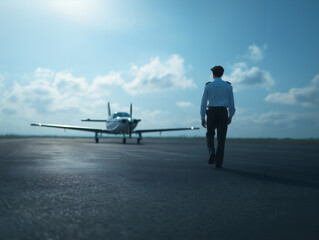 Aviation Career Private Plane Preflight Walk