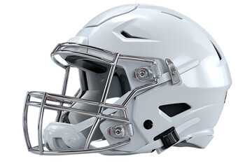 Fototapeta premium White Football Helmet, American Football, Sports Equipment