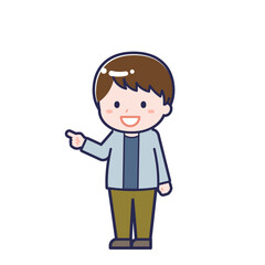 私服の大人／ななめ／男性 16