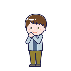 私服の大人／ななめ／男性 22