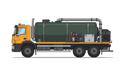 Industrial Vacuum Truck Heavy Duty Equipment for Waste Management & Cleaning
