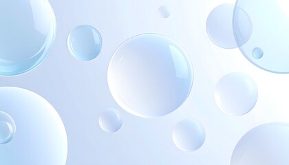 Surreal abstract composition with bubbles.