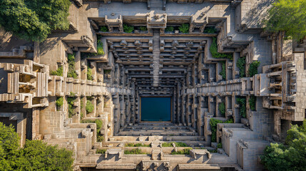 Chand Baori Stepwell In Rajasthan, India