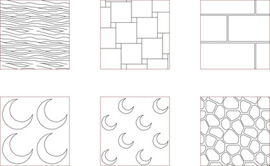 Obraz premium sketch vector illustration silhouette image design background pattern unique line abstract geometric classic vintage modern minimalist symmetrical
