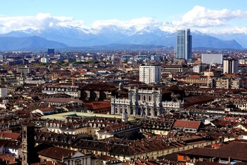 aerial view of the city