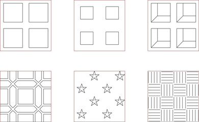 vector sketch illustration silhouette image design background pattern line abstract geometric modern minimalist symmetrical 