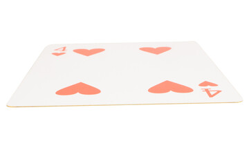 card gambling on white game luck four hearts