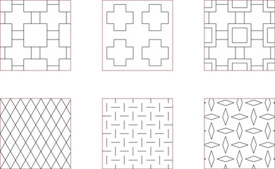 vector sketch illustration silhouette image design background pattern line abstract geometric modern minimalist symmetrical