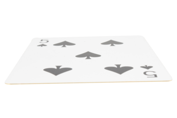 card gambling on white game luck five spades