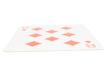 card gambling on white game luck eight diamonds