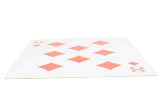 card gambling on white game luck eight diamonds