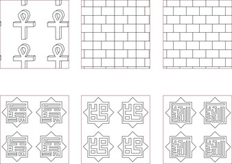 vector sketch illustration silhouette design background pattern line abstract modern minimalist 