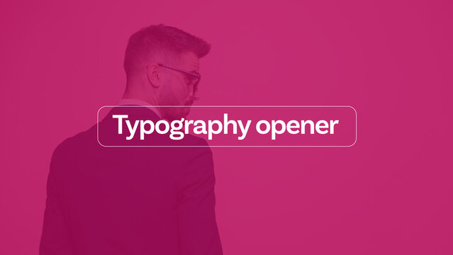 Typography Opener Animation