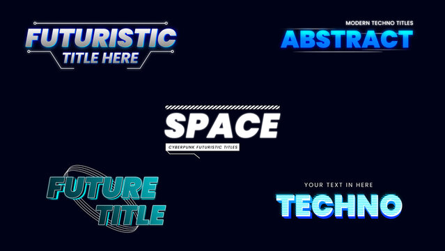 Futuristic Style Title