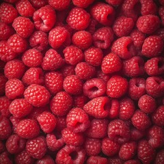 background full of only raspberries