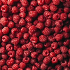 background full of only raspberries
