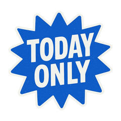 Fototapeta premium Limited-time blue starburst offer vector