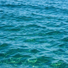 Obraz premium Blue Ocean Water Surface Texture