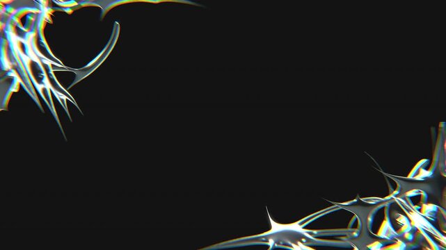 50 Elegant chrometype futuristic y2k looping design element Background
