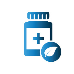 Medicine jar icon design template